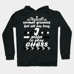 Chess Grandma Sport Gift Brain Hoodie